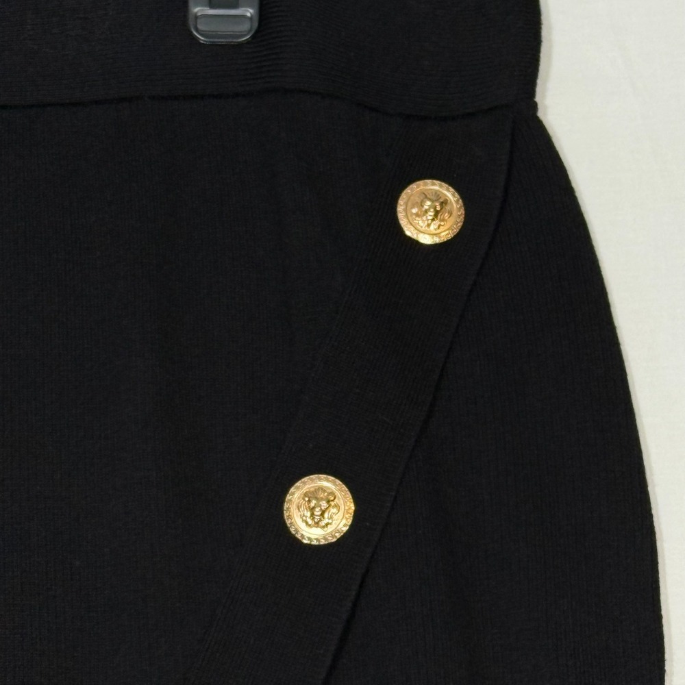 Bold Elements Womens Mid Rise Pencil Skirt Plus Black Size 2X - Picture 2 of 10